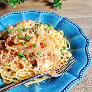 簡単☆ツナと玉ねぎのパスタ